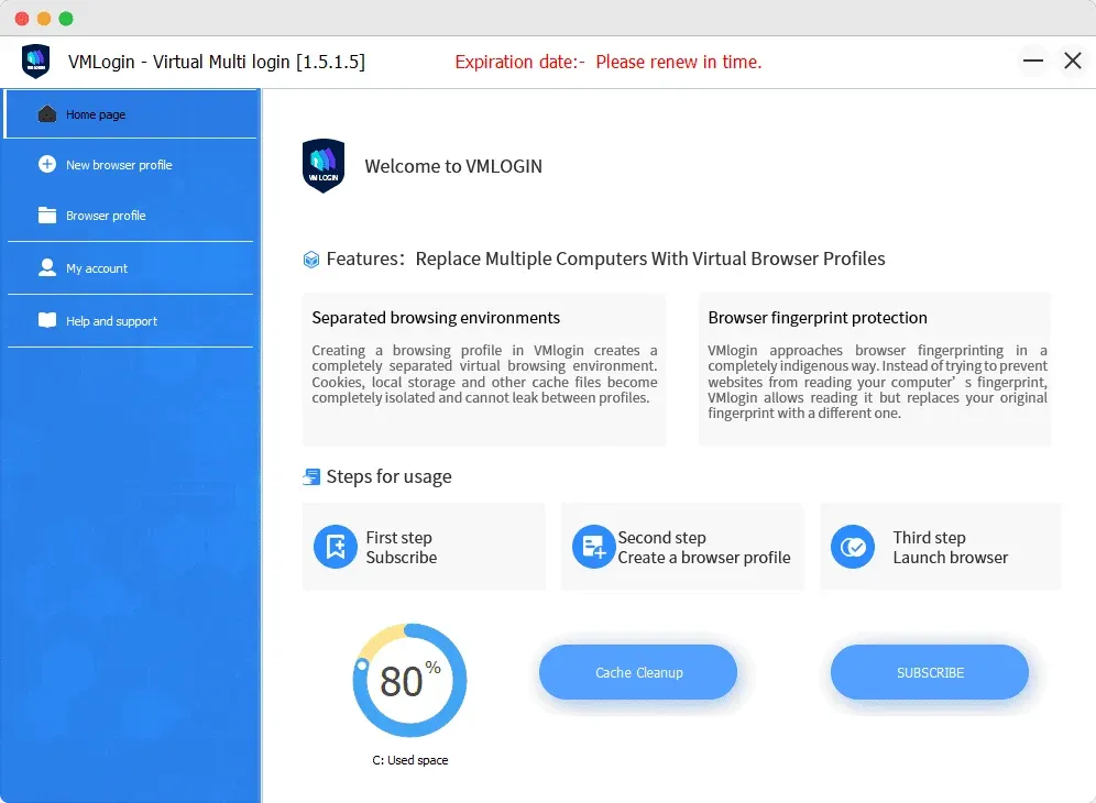  Disadvantages when using VMLogin browser